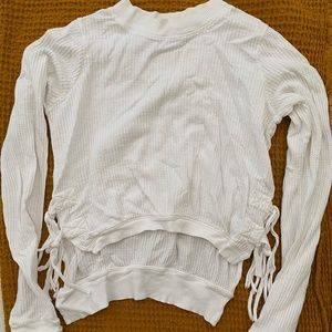 Free people thermal side tie top
